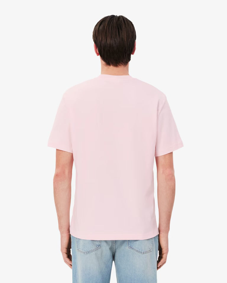 LACOSTE T-Shirt In Cotone Rosa
