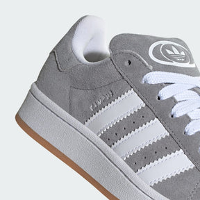 Adidas Campus Sneaker Unisex Grigio Camoscio Strisce Bianche