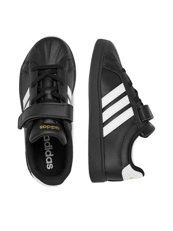 ADIDAS Superstar Streettalk Sneaker Bambino In Pelle Nera/Bianca