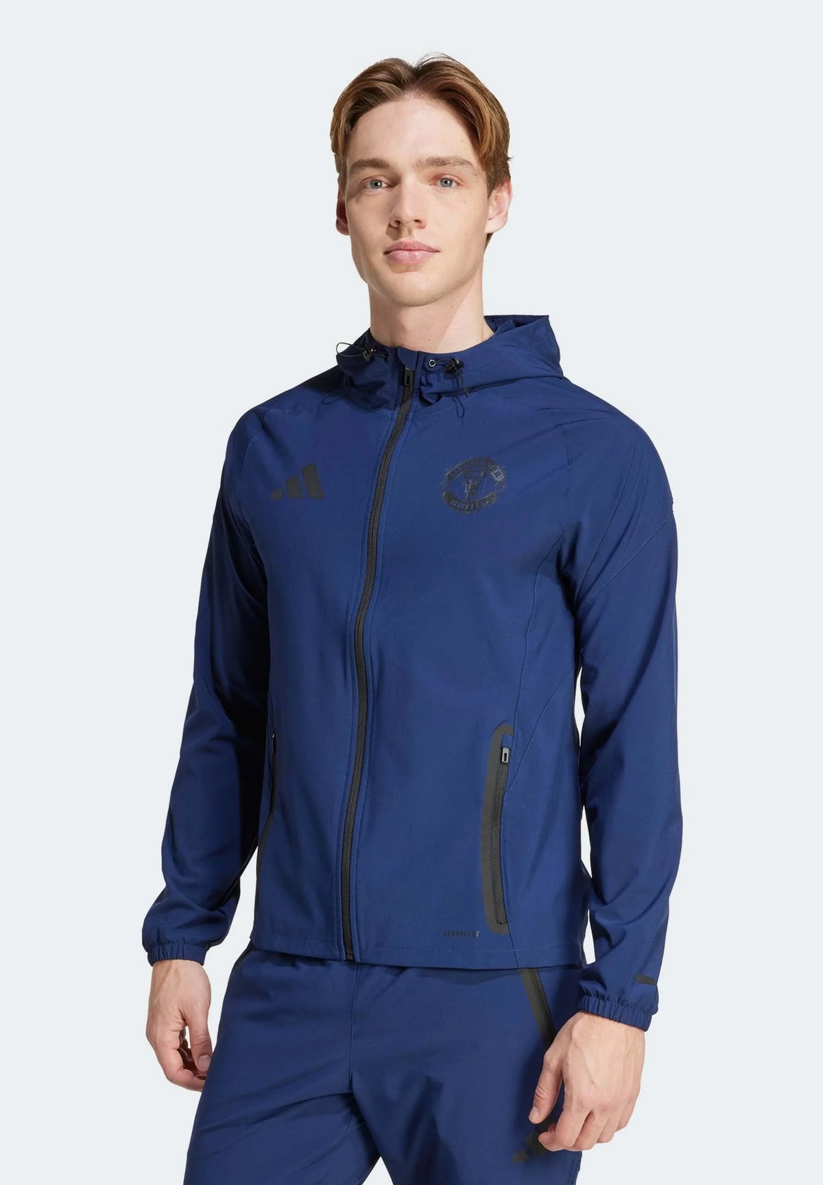 Adidas Tuta Completa Manchester United Uomo Blu Microfibra