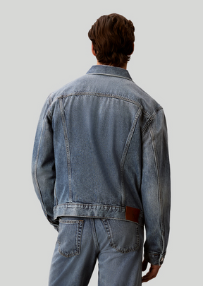 CALVIN KLEIN Giacca Di Jeans Denim Blu Chiaro