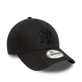 NEW ERA Cap 9Forty NY Yankees Logo Tono Su Tono Nero