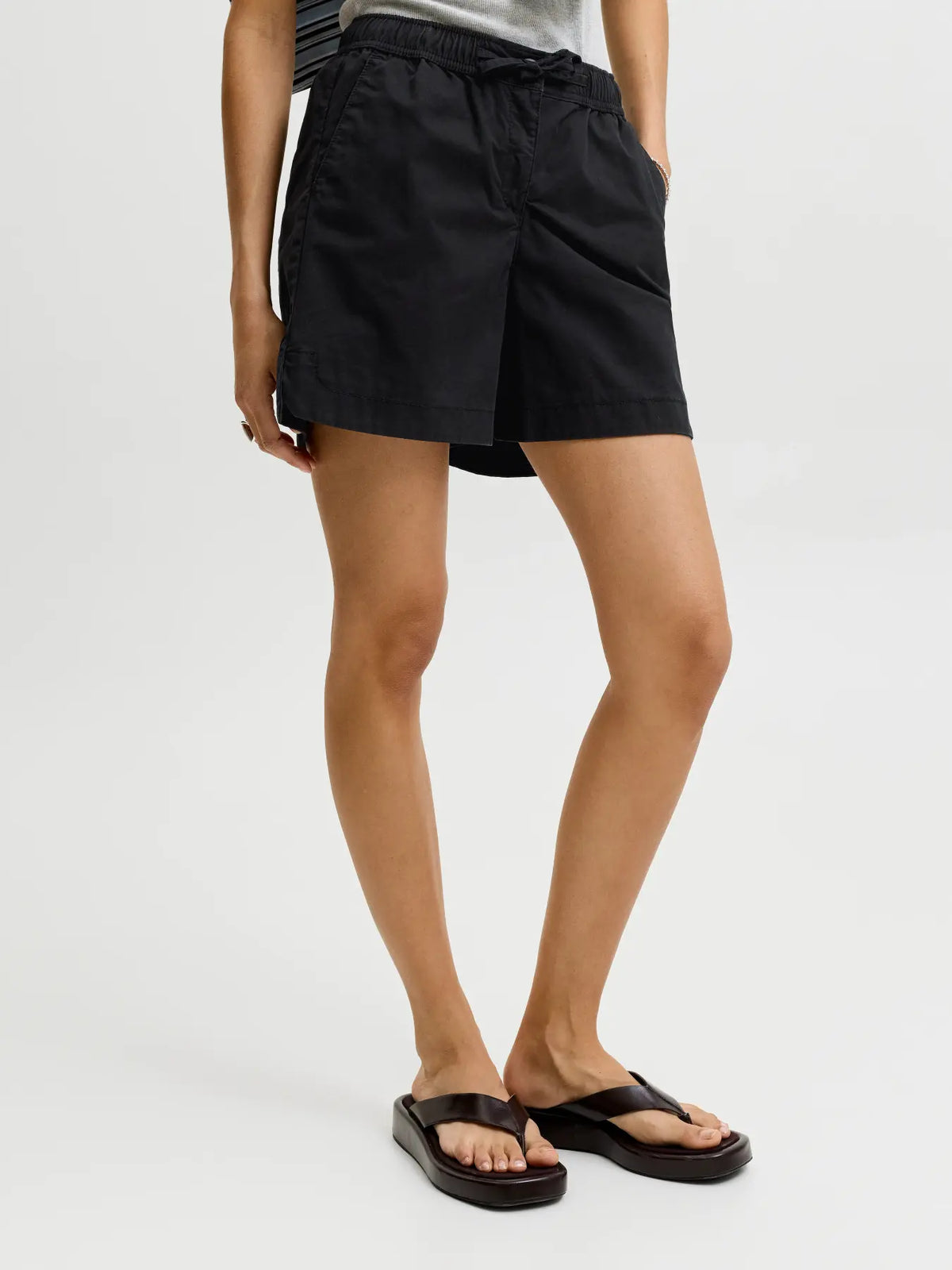 JJXX JXSKY  PANTALONCINO IN COTONE NERO DONNA SS26