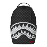 SPRAYGROUND Zaino Black And White Drip Check Shark nero e grigio