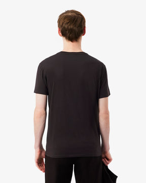 LACOSTE T-Shirt Basic In Cotone Pima Marrone