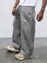 PRESENT DAY Pantalone Extracut Grigio Chiaro
