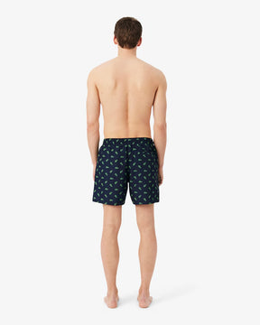 LACOSTE Costume Blu Con Loghi Verdi