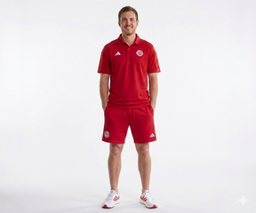 Adidas Completino Bayern Monaco Uomo Rosso Polo e Pantaloncino
