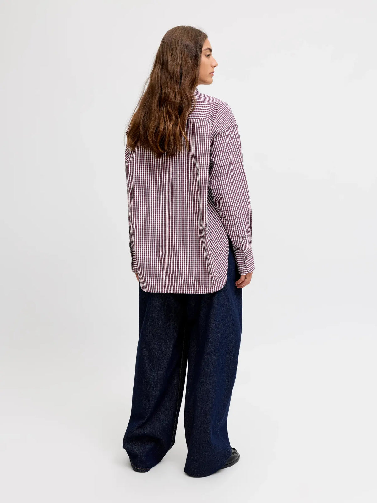 JJXX Jxjamie Camicia A Quadri Bordeaux Donna AW26