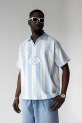 BLACK ISLAND Polo In Cotone Bianca/Azzurra