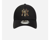 NEW ERA Cappello Nero/verde visiera curva