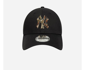 NEW ERA Cappello Nero/verde visiera curva