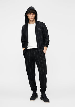 EMPORIO ARMANI Tuta In Cotone Logata Nera