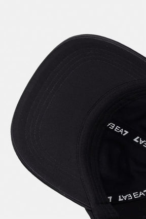 EA7 Cappello Nero/Bianco Visiera Curva