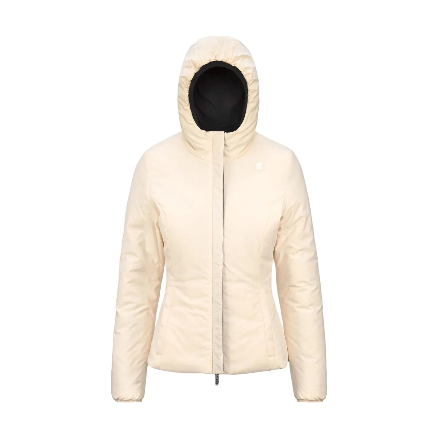 K-WAY DONNA GIUBBOTTO LYLY WARM DOUBLE FACE BLACKP-BEIGE E