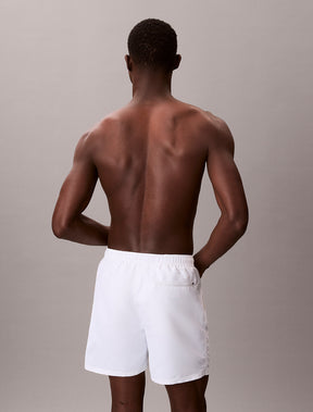 Calvin Klein Costume Da Bagno Con Scritta Verticale Bianco/Nero