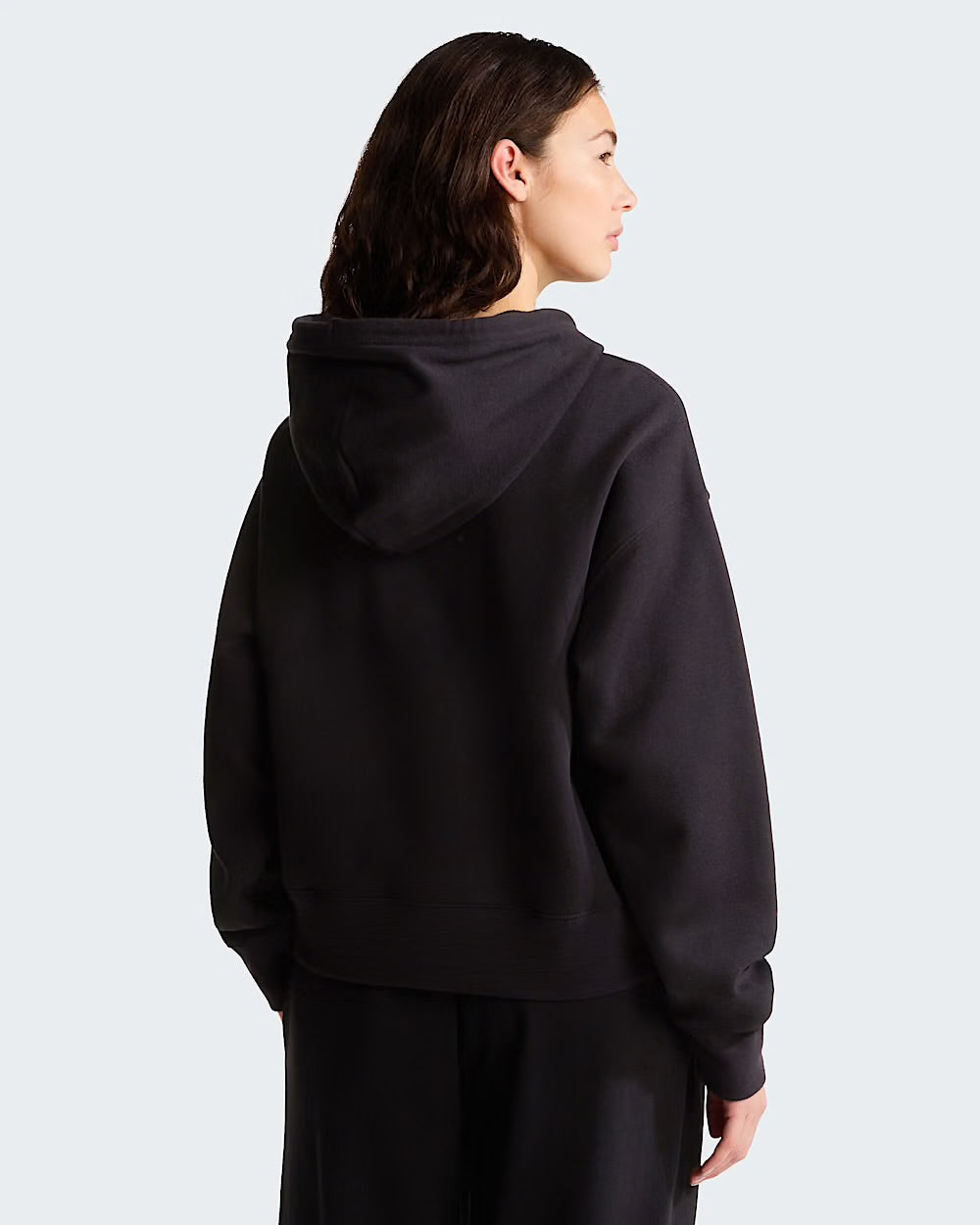 THE NORTH FACE Felpa Donna Boxy Con Cappuccio Logo Piccolo Bianco 26/27