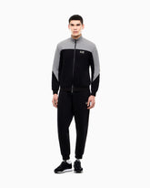 EMPORIO ARMANI Tuta Completa Con Zip Senza Cappuccio Nero/Grigio