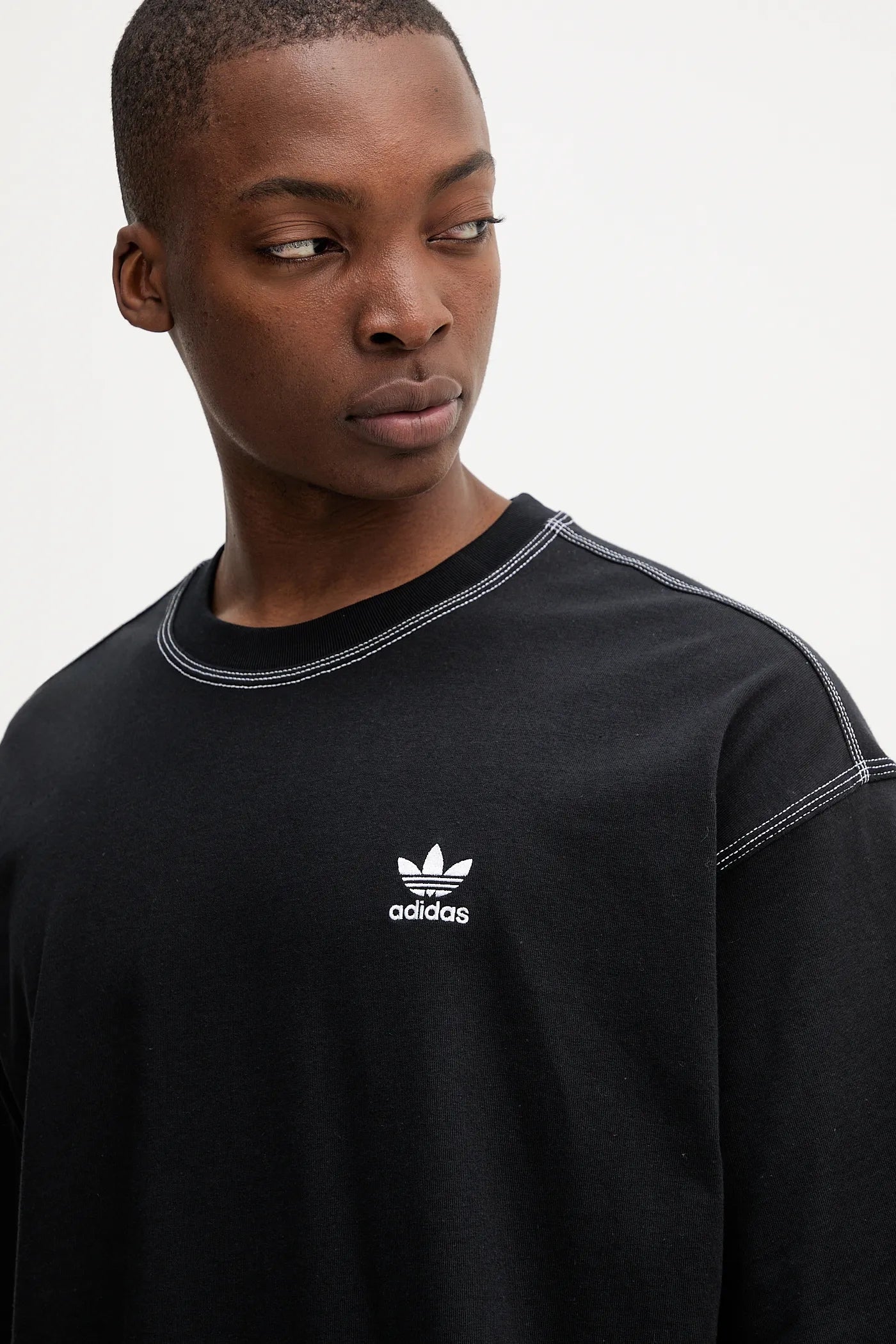 Adidas Completino Originals Uomo Nero Cuciture a Contrasto