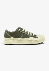 DUALSCAPE Sneakers In Tela Verde Militare/Panna