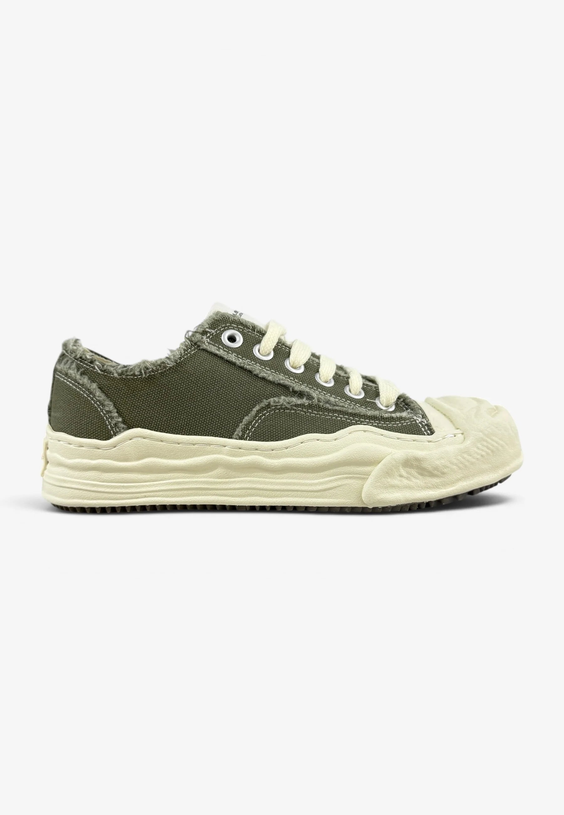 DUALSCAPE Sneakers In Tela Verde Militare/Panna