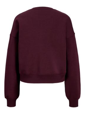 JJXX Jxtantum Terry Patch Felpa Girocollo Prugna donna AW26
