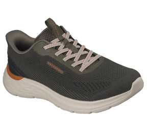 Skechers Slip Ins Relaxed Fit Sneaker Olive