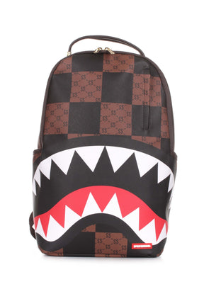 SPRAYGROUND Zaino Enlarged Check Paris Marrone