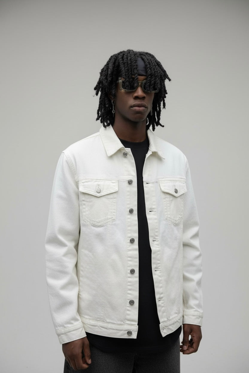 GIANNI LUPO Jacket Jeans Bianco