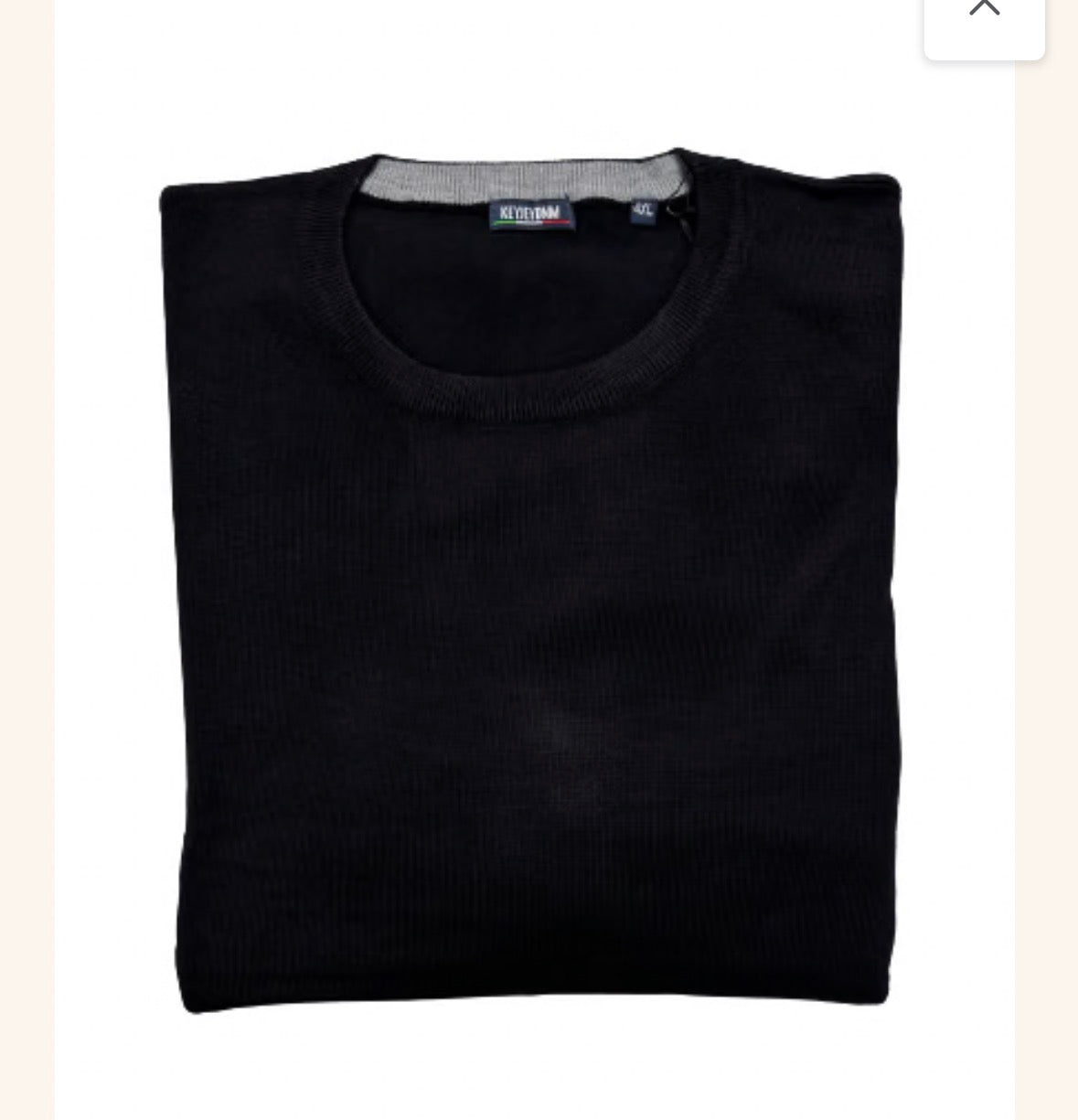 KEYJEY Maglioncino Girocollo Nero