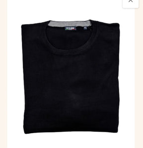 KEYJEY Maglioncino Girocollo Nero