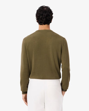 LACOSTE Maglioncino Basic In Cotone Verde