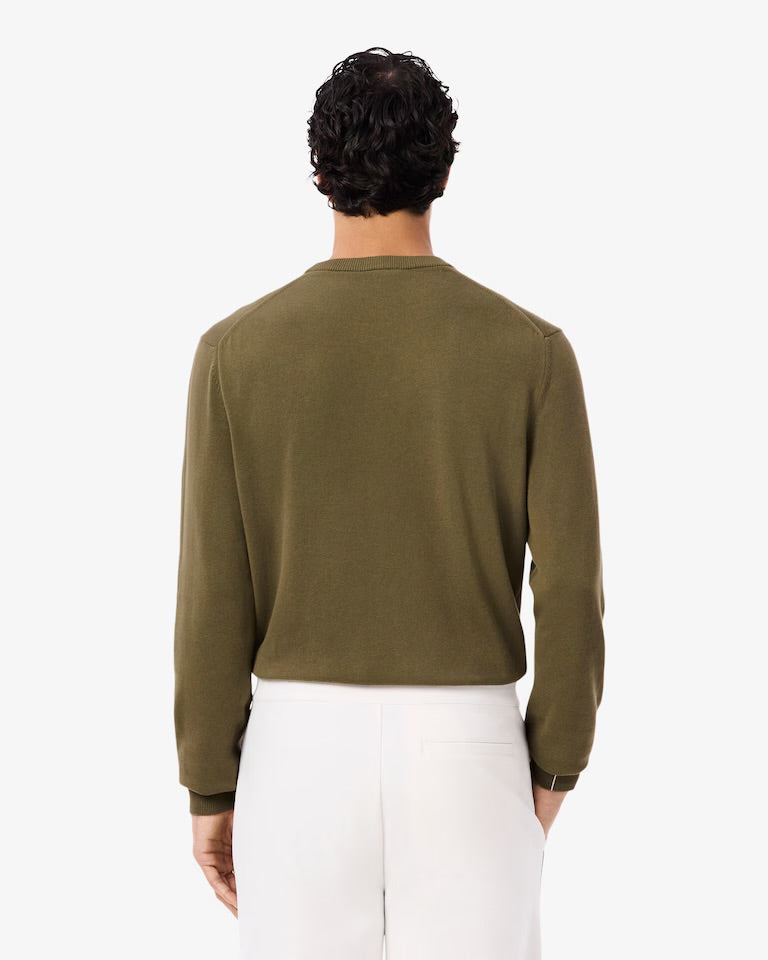 LACOSTE Maglioncino Basic In Cotone Verde