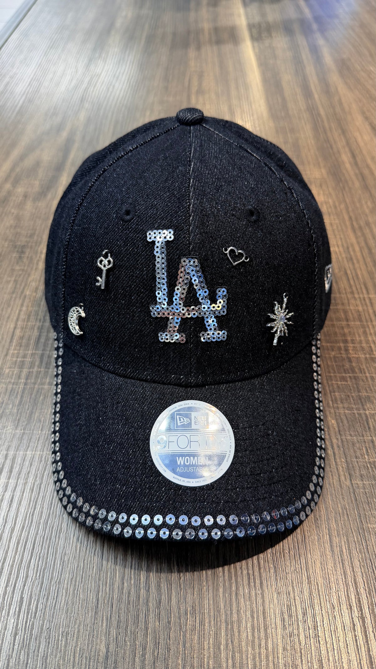 NEW ERA CUSTOM LA IN DENIM NERO