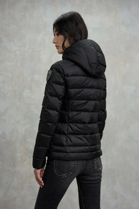 BLAUER Giubbotto Donna Piumino Invernale Fasciato Nero