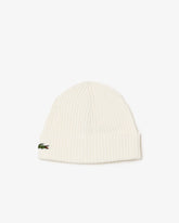 LACOSTE Berretto In Lana Bianco