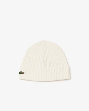 LACOSTE Berretto In Lana Bianco