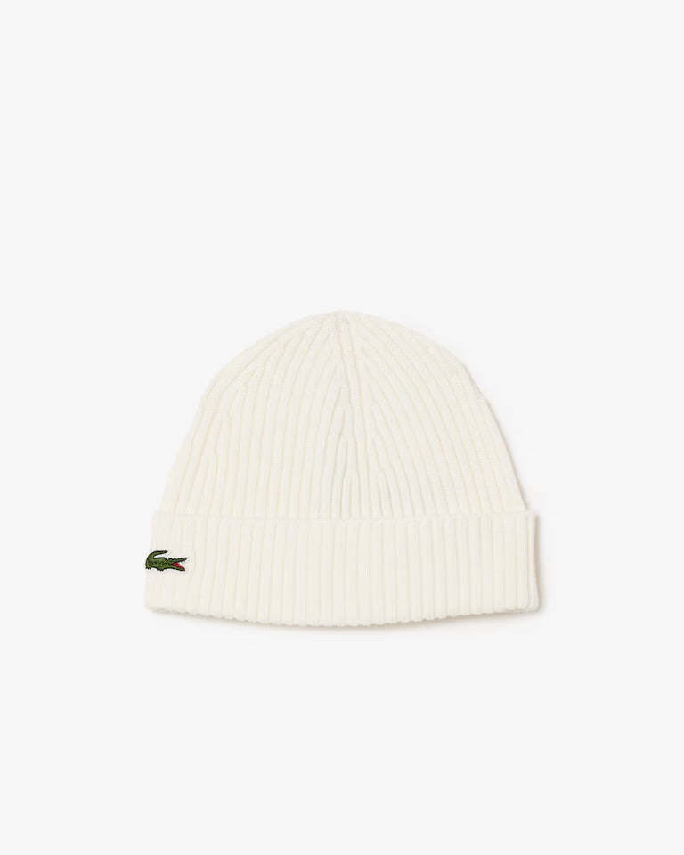 LACOSTE Berretto In Lana Bianco