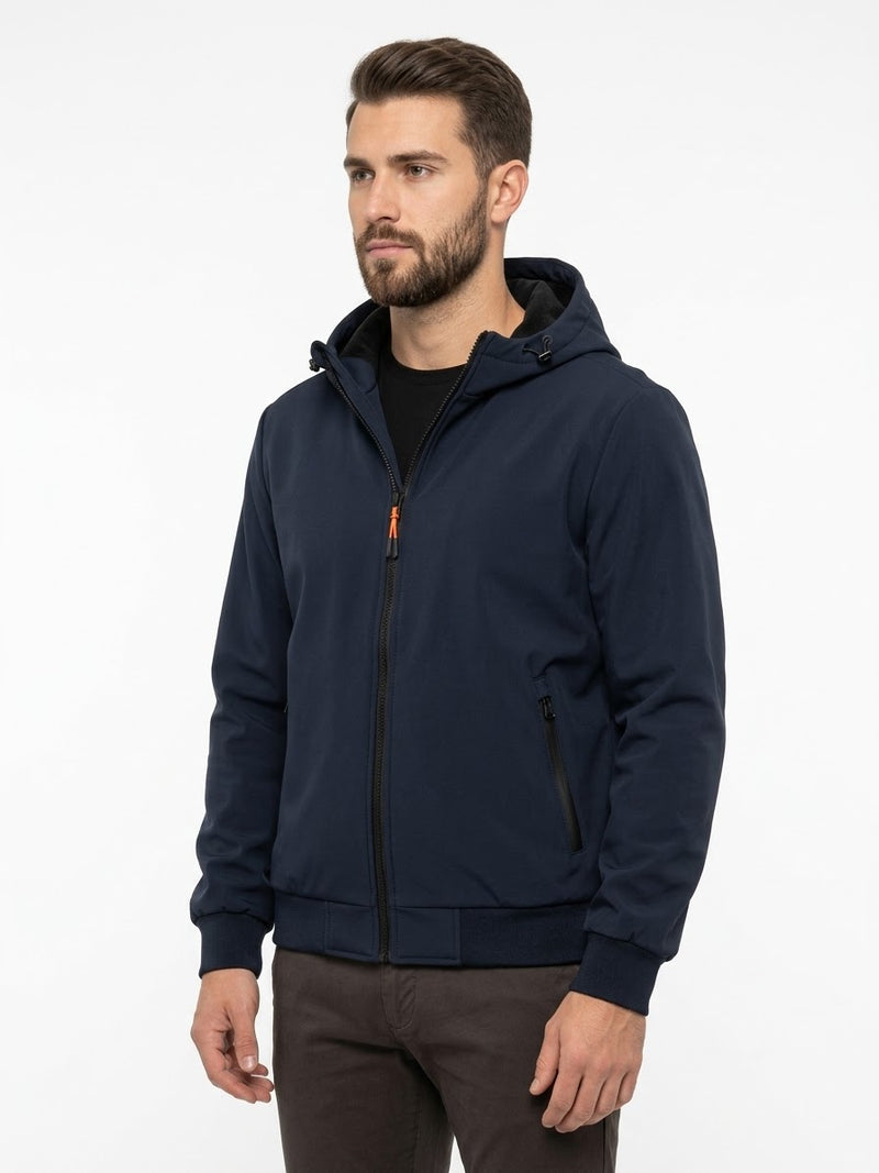 TREZ Giubbotto Invernale In Polystretch Grip-580 Blu