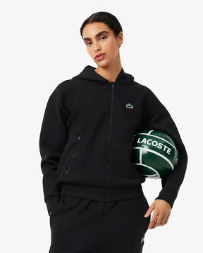 LACOSTE Felpa Donna Con Cappuccio Nera