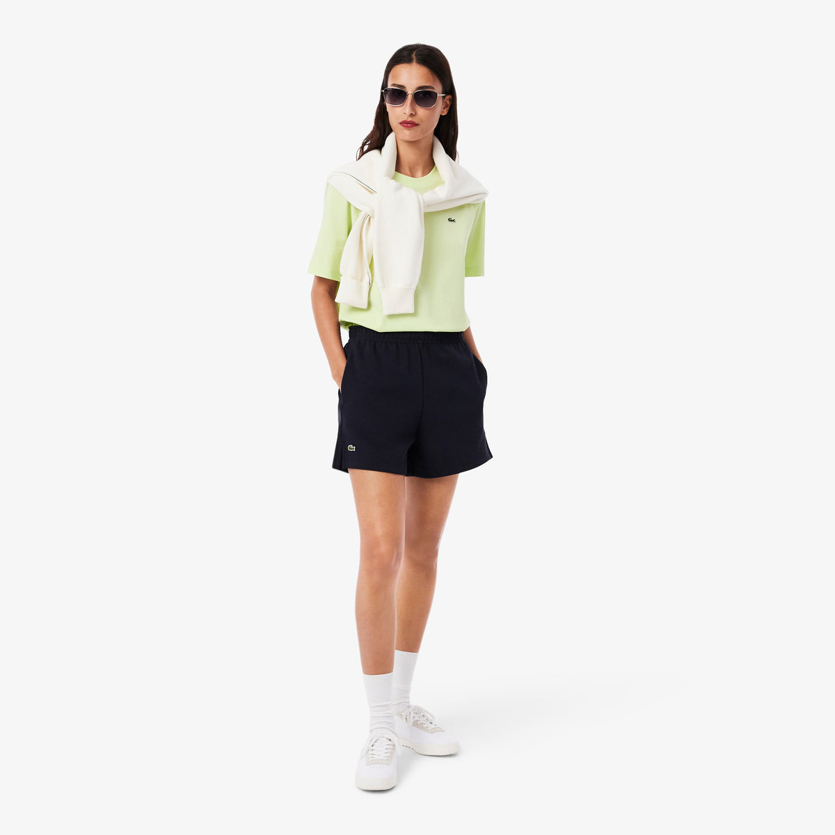 LACOSTE T-Shirt Basic Donna Verde