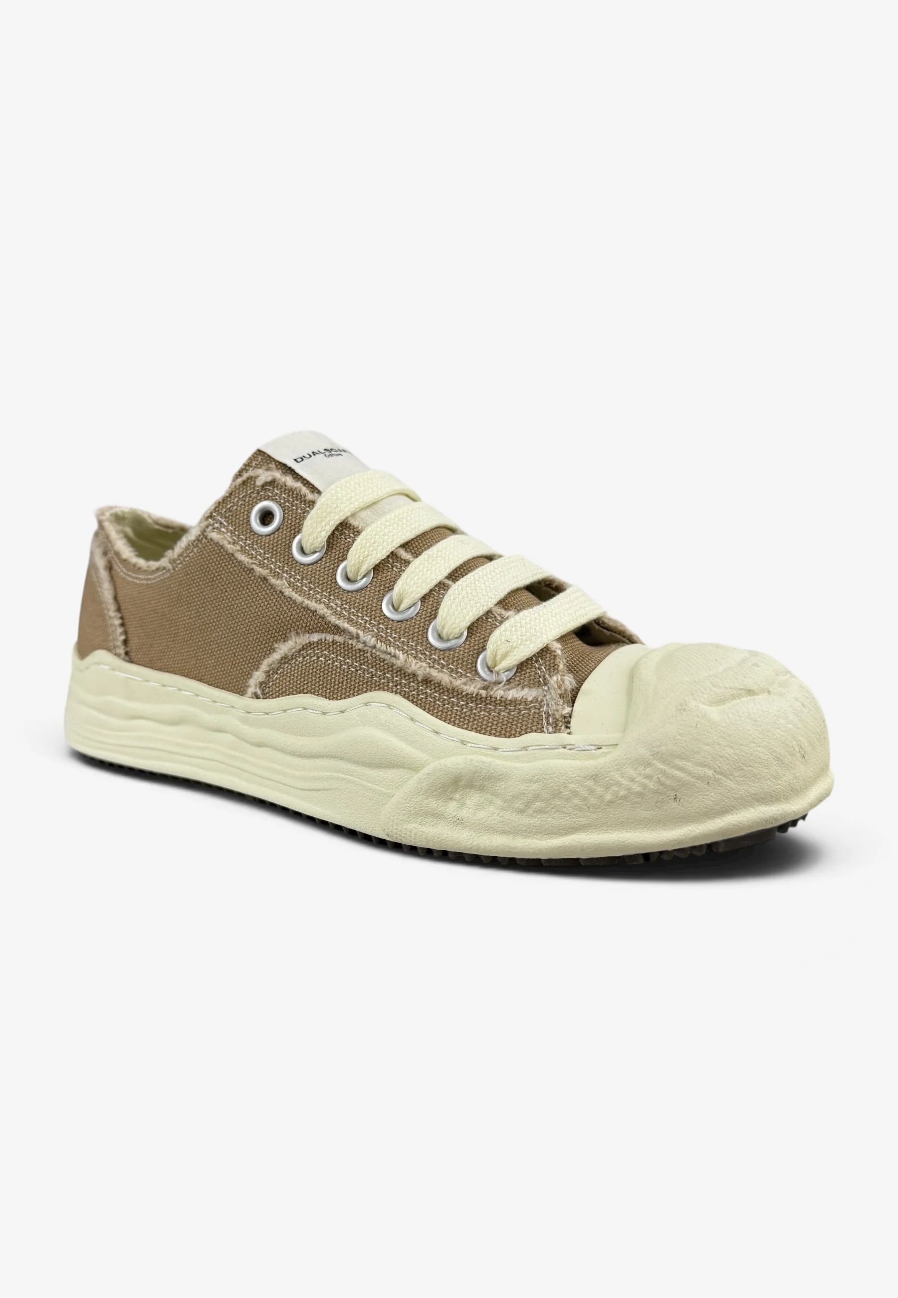 DUALSCAPE Sneakers In Tela Marrone/Panna