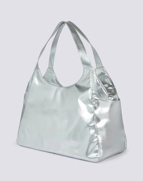 Sundek SUNDEK Borsa Da Mare Laminata Con Logo Silver - foto 2 - Tommaseo Clothing