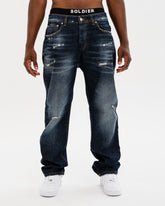 SOLDIER Jeans Baggy Made in Italy Denim Blu