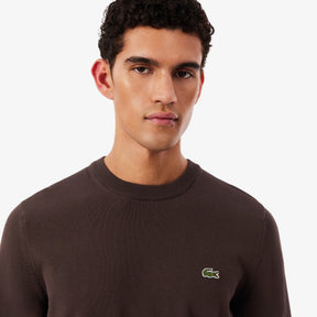 LACOSTE Maglioncino In Cotone Marrone AH1985 3LA