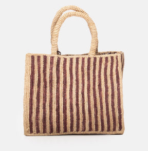 SAINT BARTH BORSA COLETTE IN RAFFIA A RIGHE