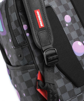 SPRAYGROUND Zaienetto In Pelle Purple Slime Takeover  Nero