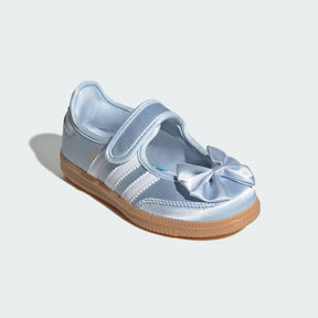 ADIDAS Samba ballerina  Bambina Collaborazione Disney Jane Azzurra Con Fiocco Azzurra Strisce Bianche