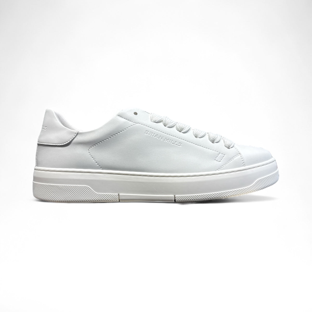 BRIAN MILLS Sneakers in Pelle Made in Italy Bianca