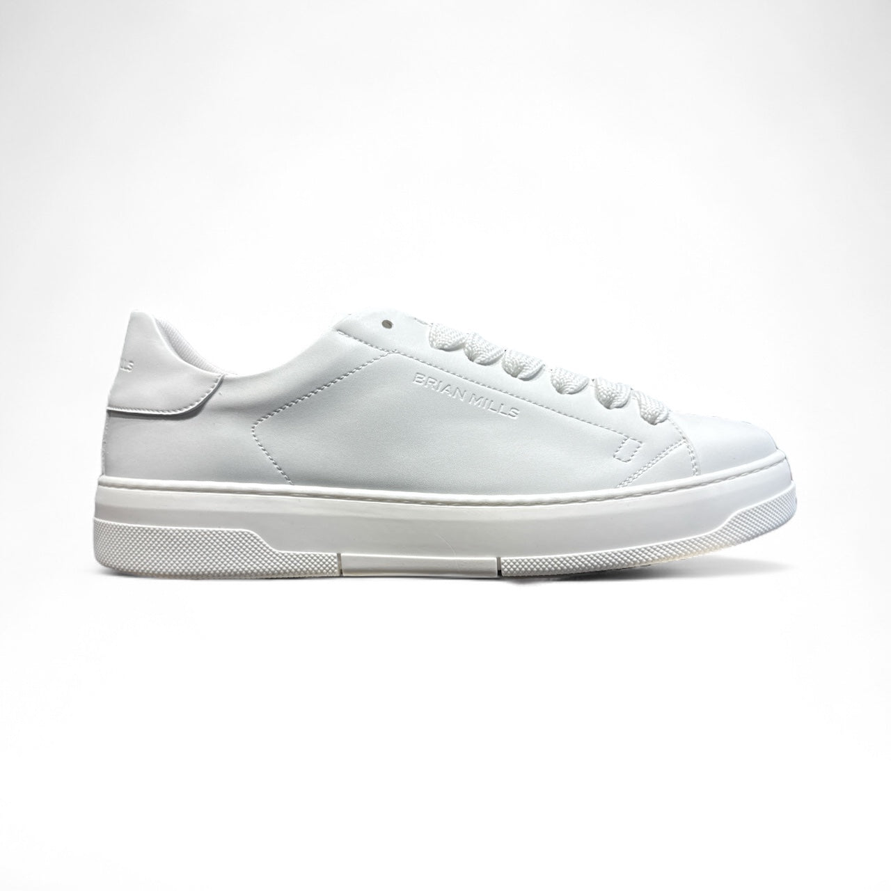 BRIAN MILLS Sneakers in Pelle Made in Italy Bianca